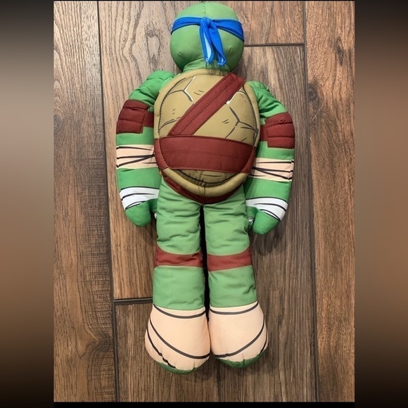 23” Leonardo Teenage Mutant Ninja Turtle TMNT Plush Pillow Stuffed Animal - Picture 3 of 3